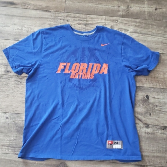 Nike University Florida Gators Blue Football T-shirt - Picture 1 of 8